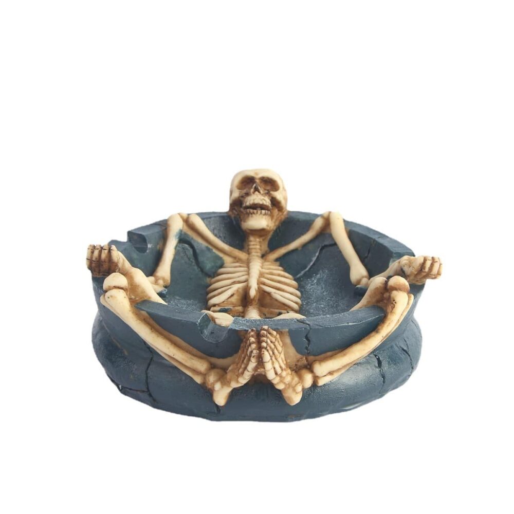 Cool Skeleton Ashtray from the front