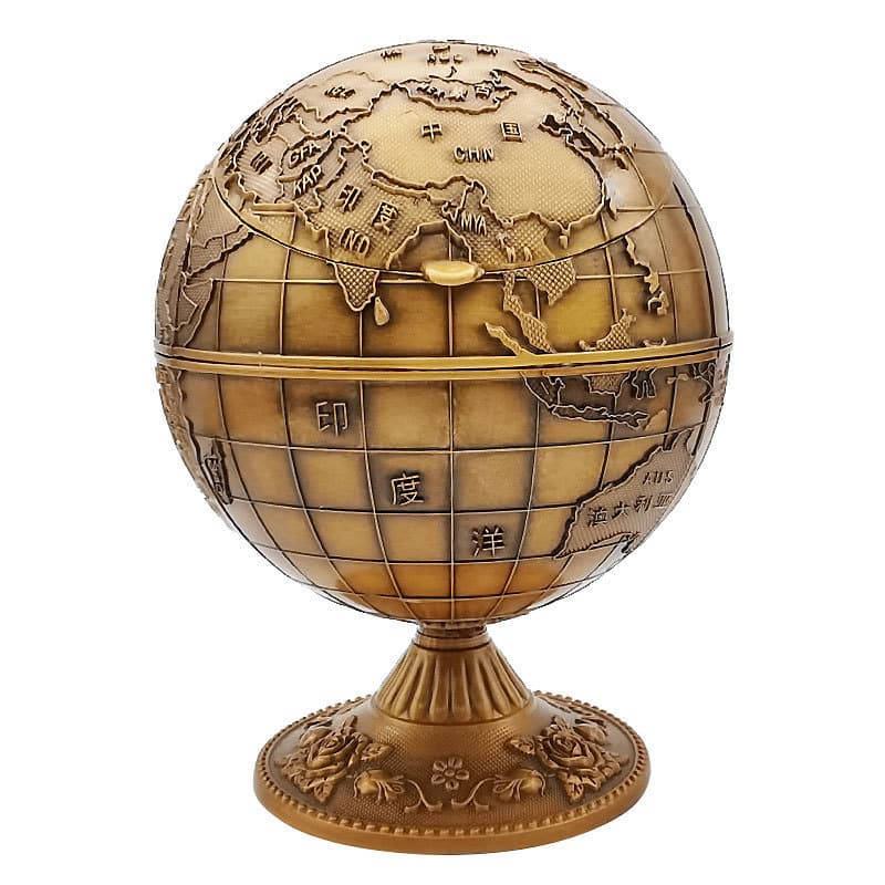 Globe Ashtray World Map