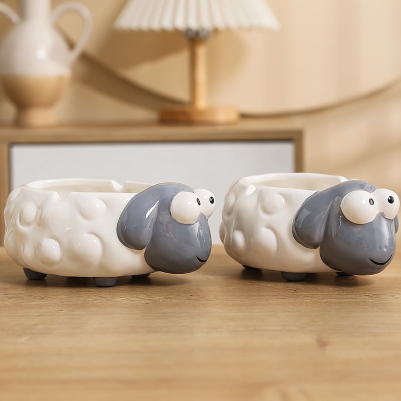 Lamb Ashtrays Cute Ceramic