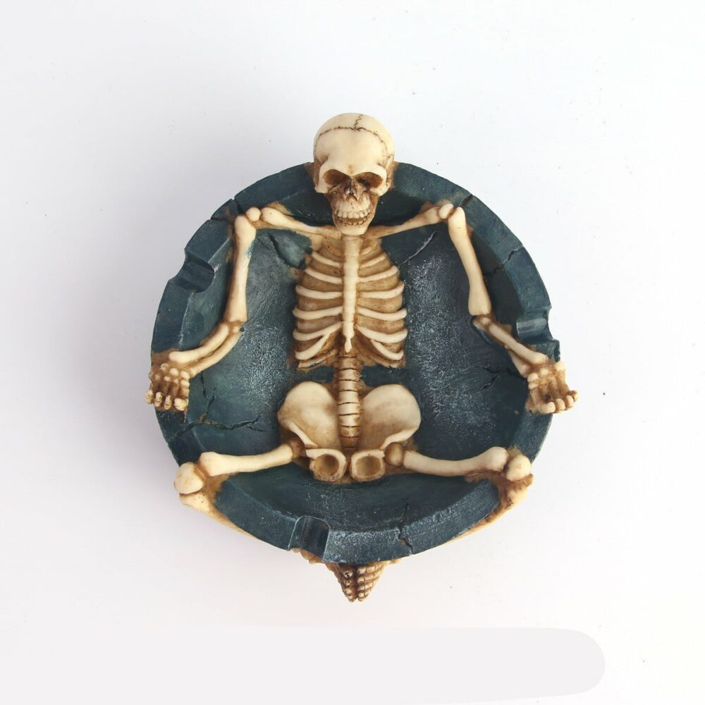 skeleton Ashtray photographed from the top